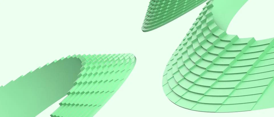 Creative idea. Abstract Background and Digital ladder Curve design for Metaverse Stock Illustration