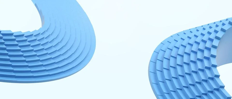 Creative idea. Abstract Background and Digital ladder Curve design for internet Stock Illustration