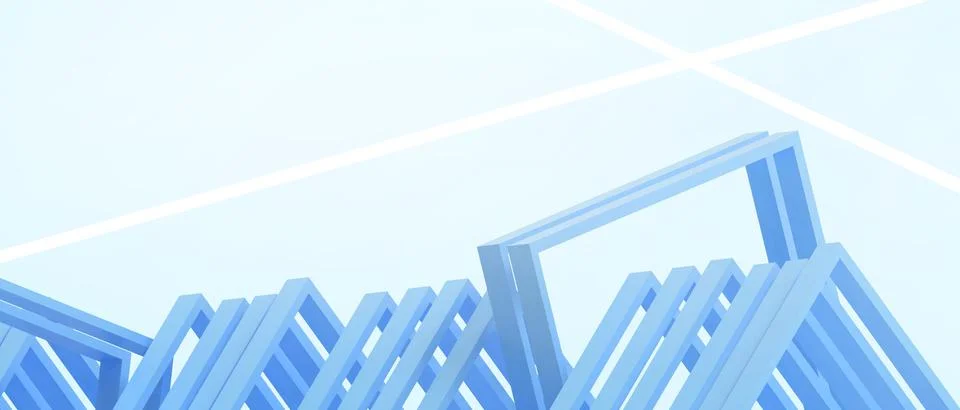 Creative idea. Abstract Background and Business concept for Success on Blue Stock Illustration