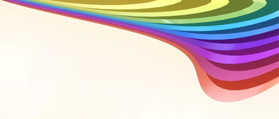 Creative idea Abstract Background LGBT rainbow and Wave with Curve for Origami Stock Illustration