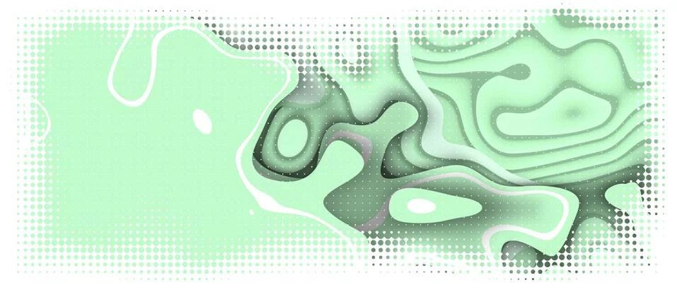 Creative idea Abstract Background. Victory concept and Digital Curve on Green Stock-Illustration
