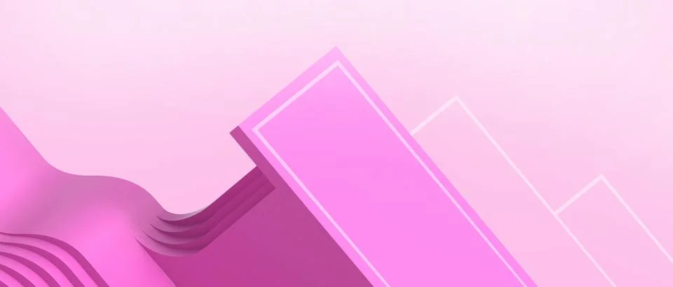 Creative idea. Abstract Background. Wavy stripes paper and Geometry on purple Stock Illustration