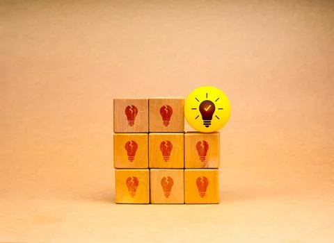 Creative idea and innovation, unique, insight, different, leadership, solut.. Stock Photos