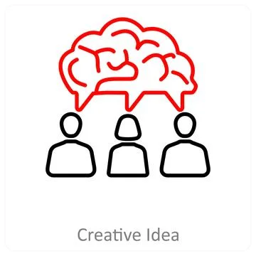 Creative idea and innovative icon concept Stock Illustration