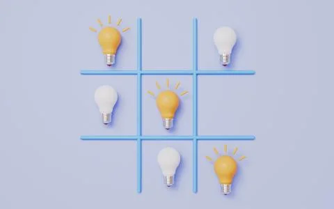 Creative idea and inspiration with light bulb, performance and creativity 库存插图