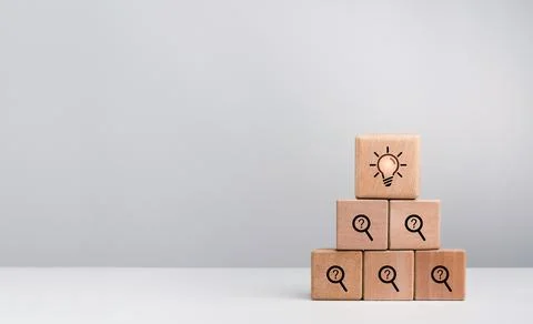 Creative idea and problem solving concept. Stock Photos