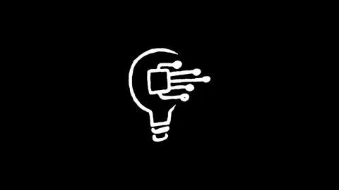 Creative Idea Bulb Circuit Icon Stock Footage 347766351