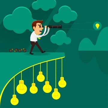 Creative idea businessman Stock Illustration