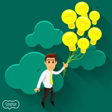 Creative idea businessman Stock Illustration