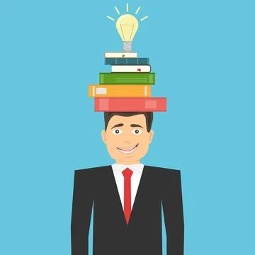 A creative idea came to mind. Search for a creative idea. Light bulb Stock Illustration