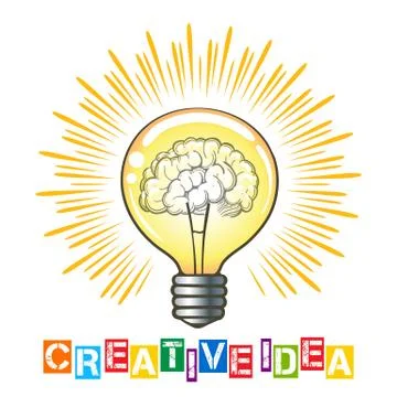 Creative Idea Concept Illustration Stock Illustration