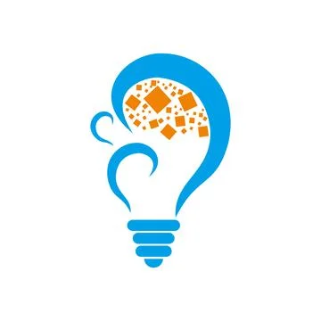 Creative idea concept. Lightbulb icon. Vector illustration. resources Stock Illustration