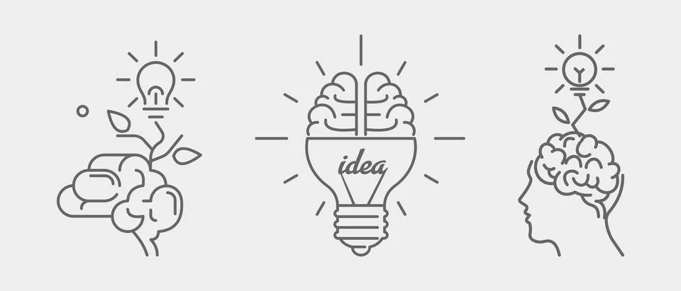 Creative idea, creativity, innovation concept Stock Illustration