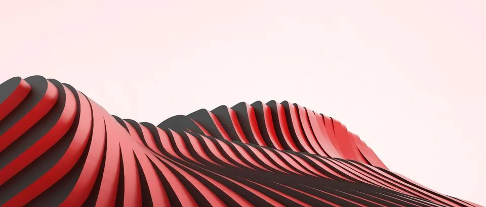 Creative idea. Curve background and Futuristic origami Paper Cut for Development Stock Illustration