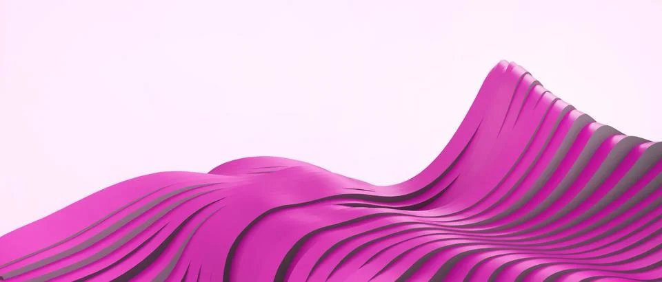 Creative idea. Curve wave background and Futuristic origami Paper for technology Illustration