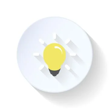 Creative idea flat icon Stock Illustration