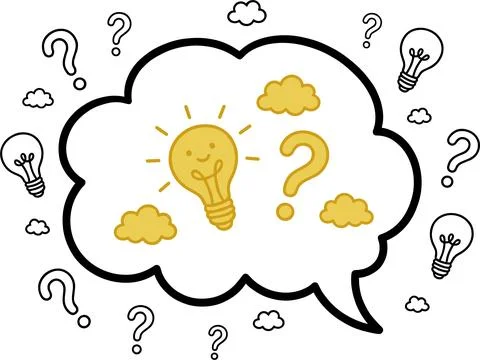 Creative Idea Generation and Problem Solving Doodle Illustration. Illustrazione stock