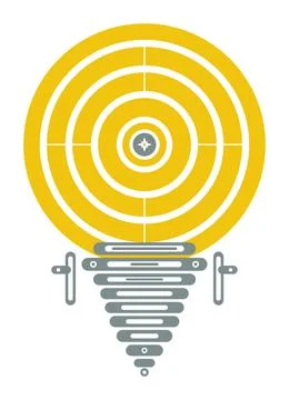 Creative Idea generic unbranded Funnel Illustration, Business Strategy Conc.. Ilustración de archivo