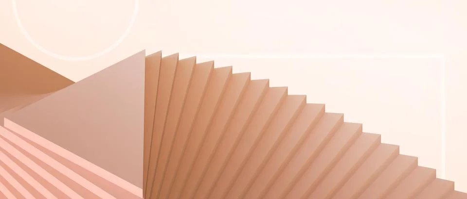 Creative idea Geometric shapes Triangular and success and Target on orange Stock Illustration