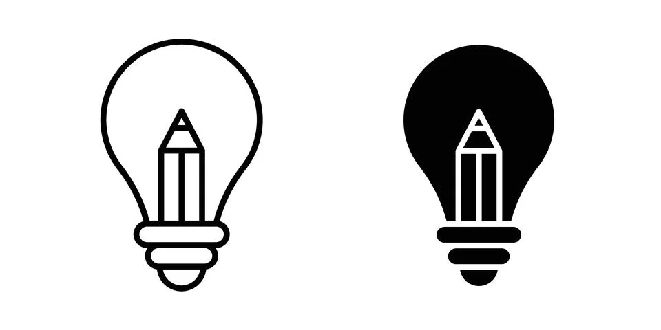 Creative idea icon concept. best for web design Stock Illustration