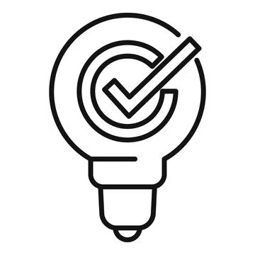 Creative idea icon outline vector. Problem solution 스톡 일러스트