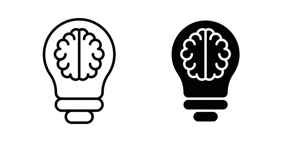 Creative idea icon vector design illustrations Stock Illustration