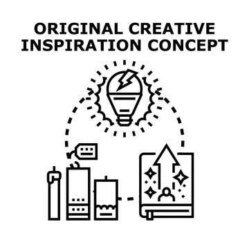 Creative idea inspiring learning process and business growth Stock Illustration