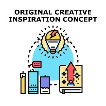 Creative idea inspiring learning process and business growth Illustrazione stock