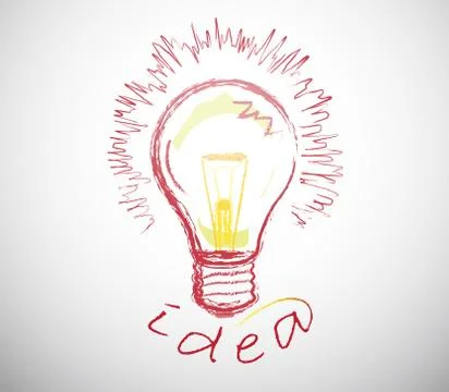 Creative idea lamps Stock Illustration