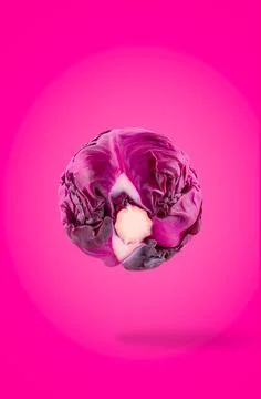 Creative idea layout with fresh vegetables on colored background Stock Photos