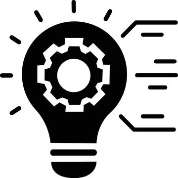 Creative idea light bulb innovation icon Stock Illustration