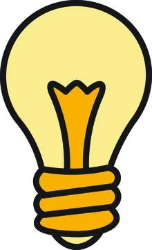 Creative Idea Lightbulb Innovation Stock Illustration