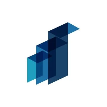 Creative idea of modern building logo design vector illustration Illustrazione stock