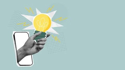 Creative idea or brainstorm concept Stock Illustration