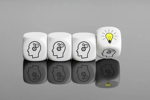 Creative idea or innovative idea development concept. Group Brainstorming Stock Photos