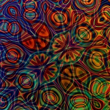 Creative idea for poster. Messy colored art. Odd weird lines. Full picture. Stock Illustration