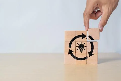 Creative idea, solution and innovation concept. Idea generation for busines.. Fotos Stock