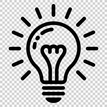Creative Idea Symbol Hand Drawn Light Bulb Sketch Иллюстрация
