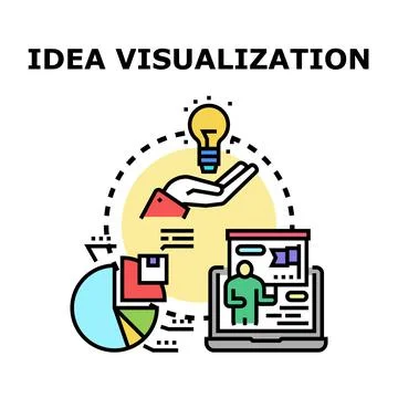 Creative idea visualization process developing business strategy Stock Illustration