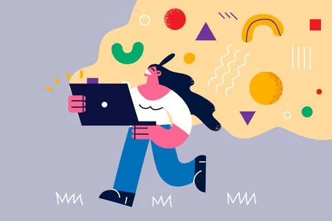 Creative ideas and technologies concept Stock Illustration