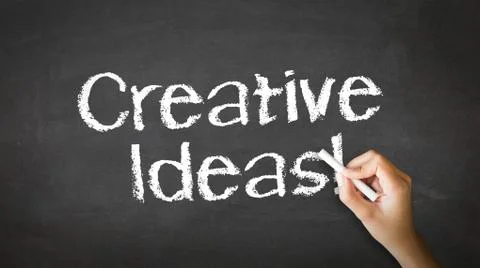 Creative ideas chalk illustration Illustrazione stock
