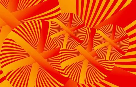 Creative illustrated optical illusion abstract gradient colorful background Stock Illustration