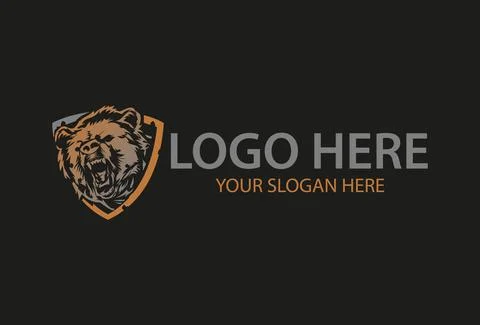 Creative illustration Angry Bear Head	 Stock Illustration