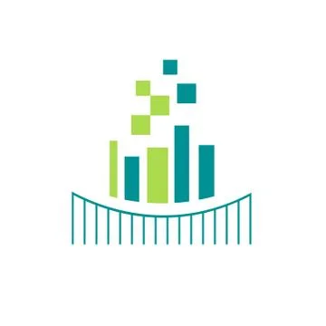 Creative illustration concept digital technology logo design vector Stock Illustration