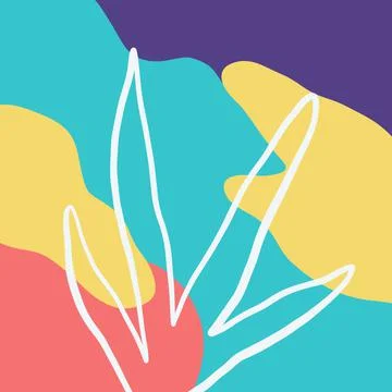 Creative illustration of leaf minimalism concept Stock Illustration
