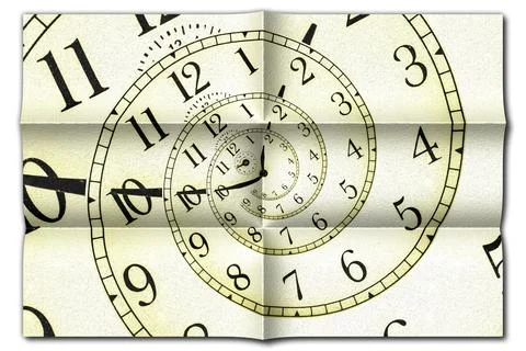 Creative image - hypnotic clock background. Concept of hypnosis, subconscio.. Stock Illustration