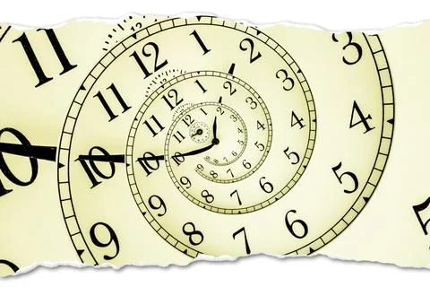 Creative image - hypnotic clock background. Concept of hypnosis, subconscio.. Stock Illustration
