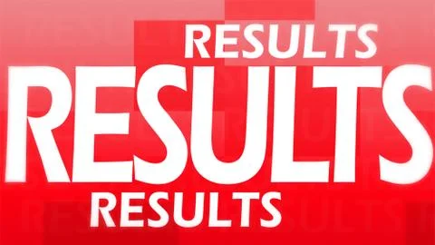 Creative image of red results concept Stock Illustration