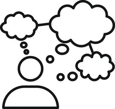 Creative imagination icon Stock Illustration