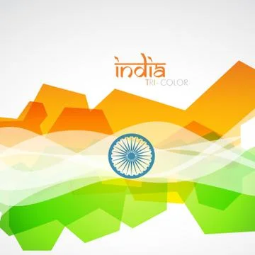 Creative indian flag Stock-Illustration